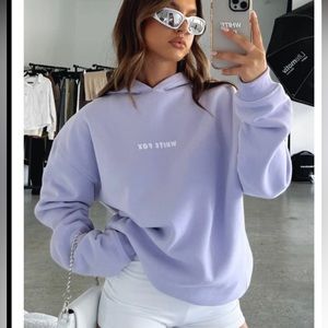 White fox boutique hoodie